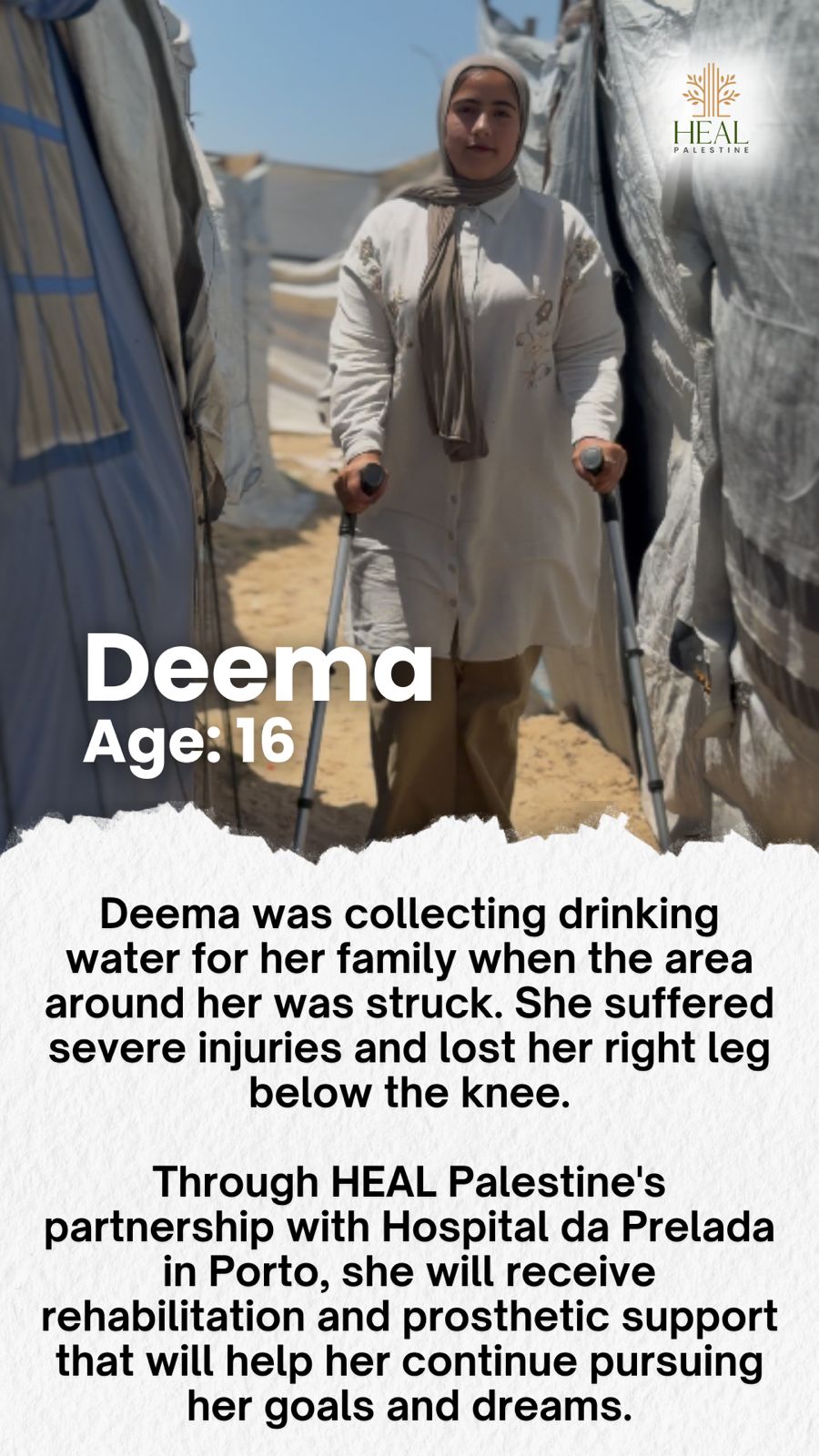 Deema, Global Healing Program child