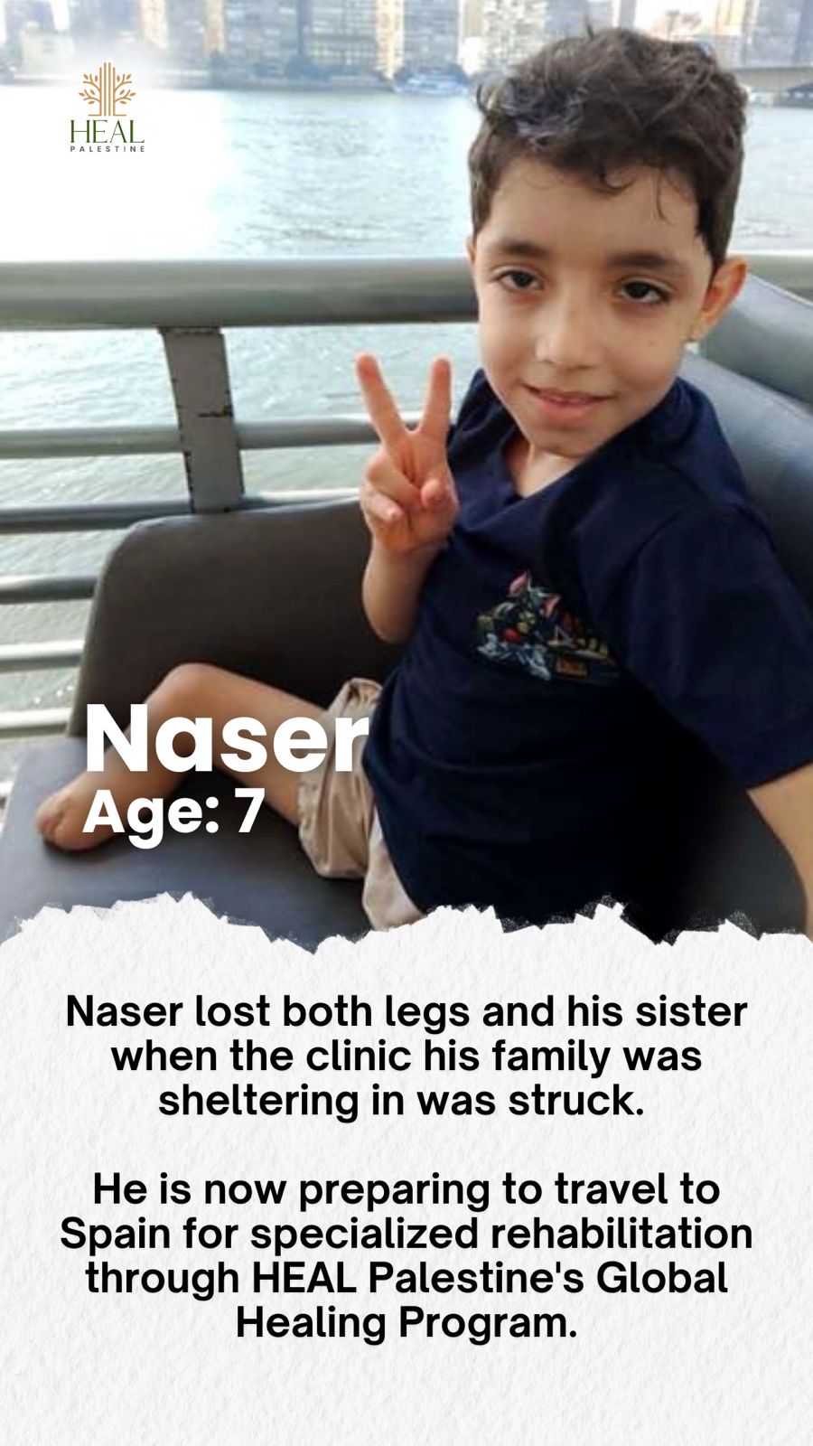 Nasser, Global Healing Program child