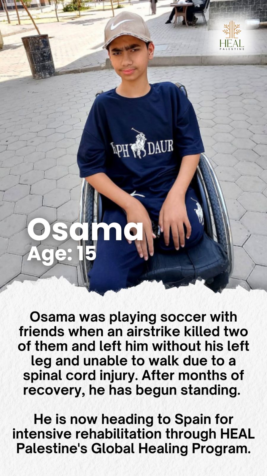Osama, Global Healing Program child